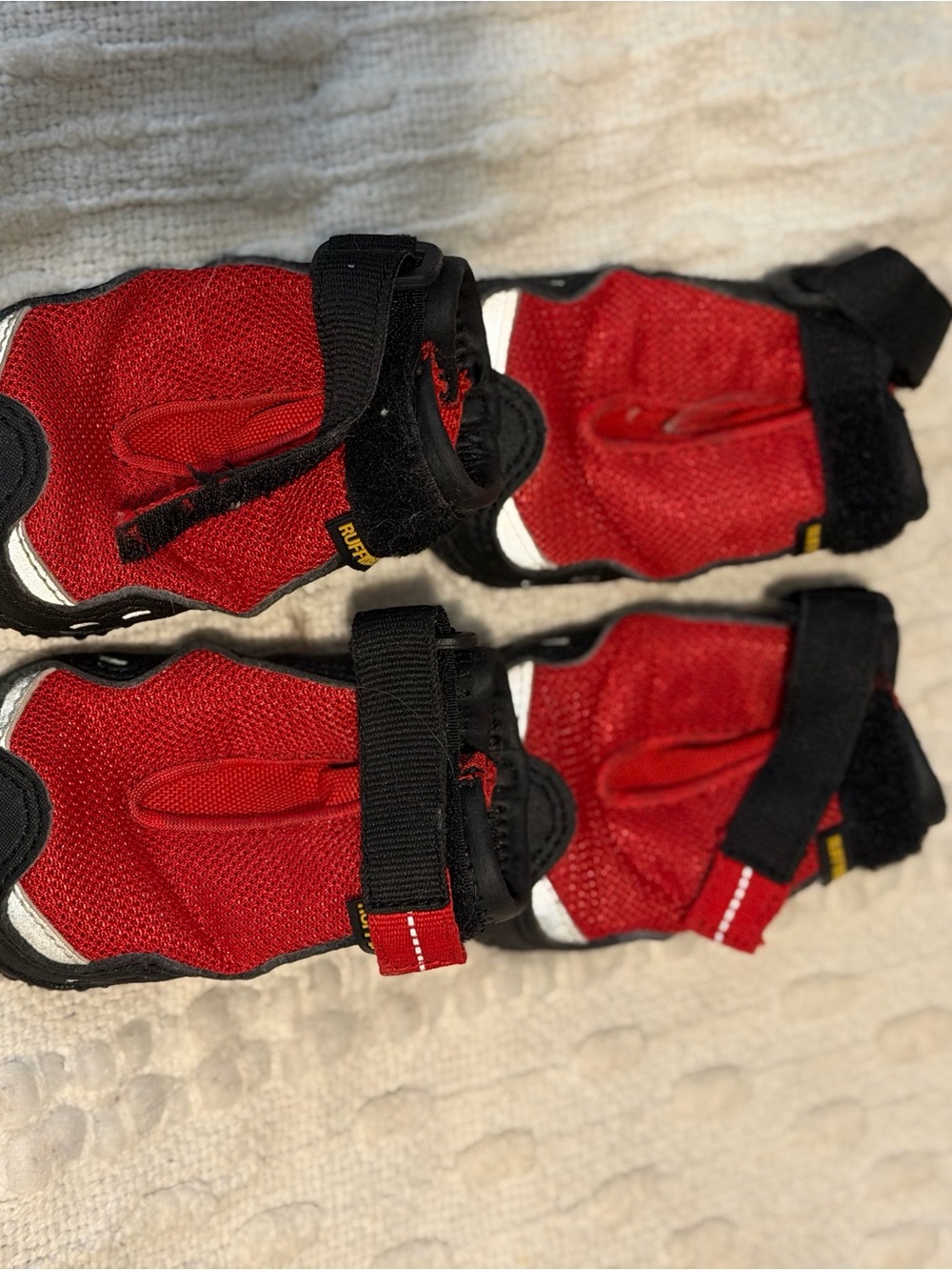 RuffWear Pet Boots with Black Straps (4-Pack)